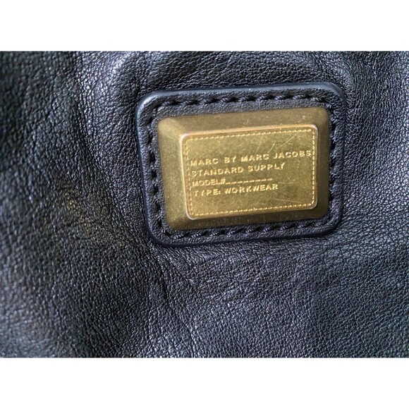 MARC JACOBS BLACK LEATHER FRANCESCA TOTE BAG - Picture 7 of 12